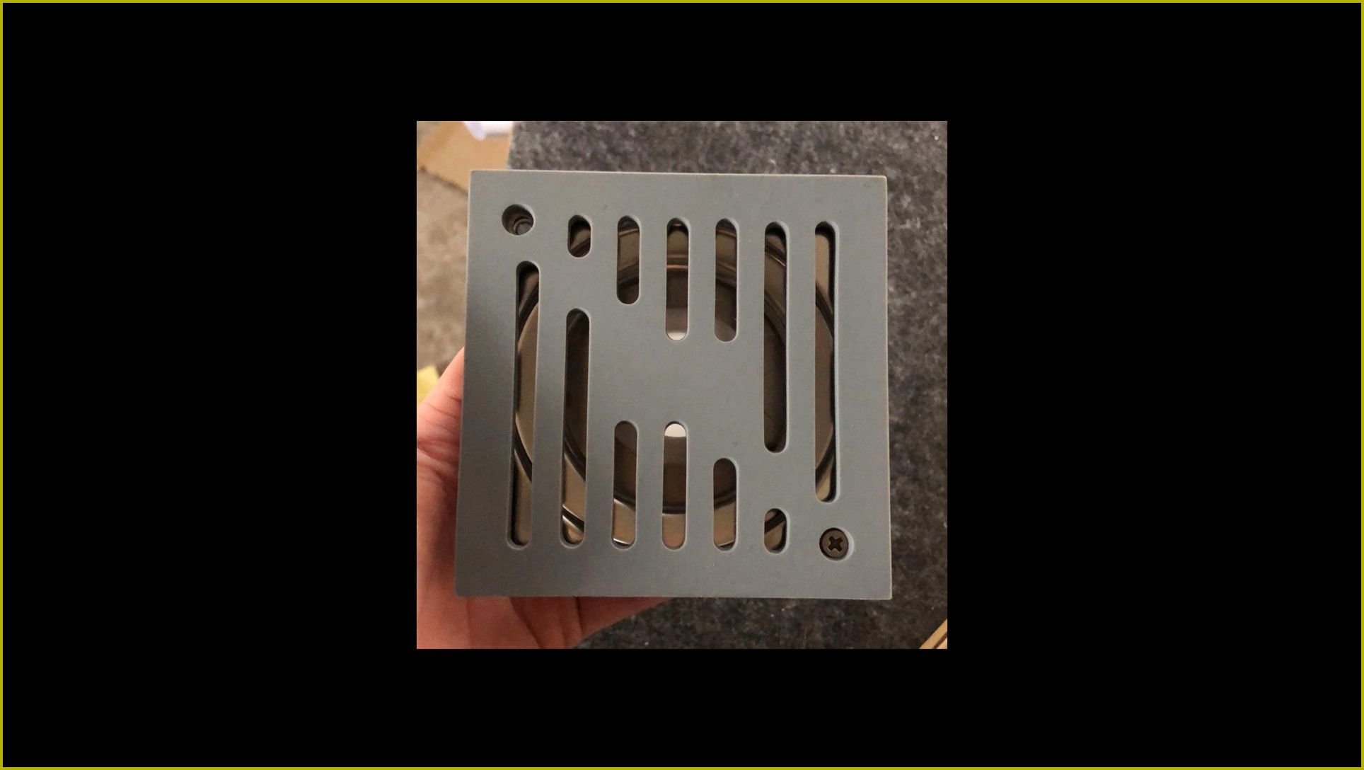 anti collision floor drain — acoustic panel photo