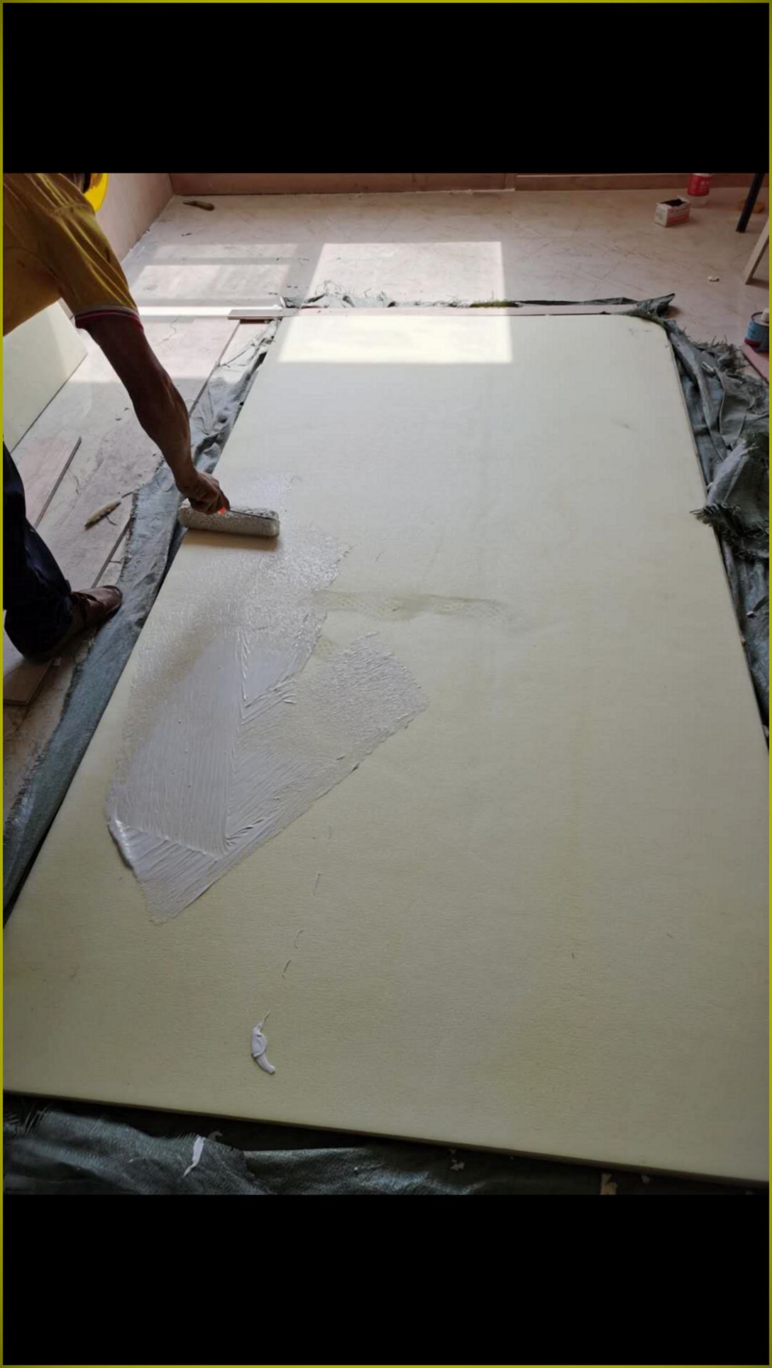 anti collision soft panel installation — acoustic panel photo