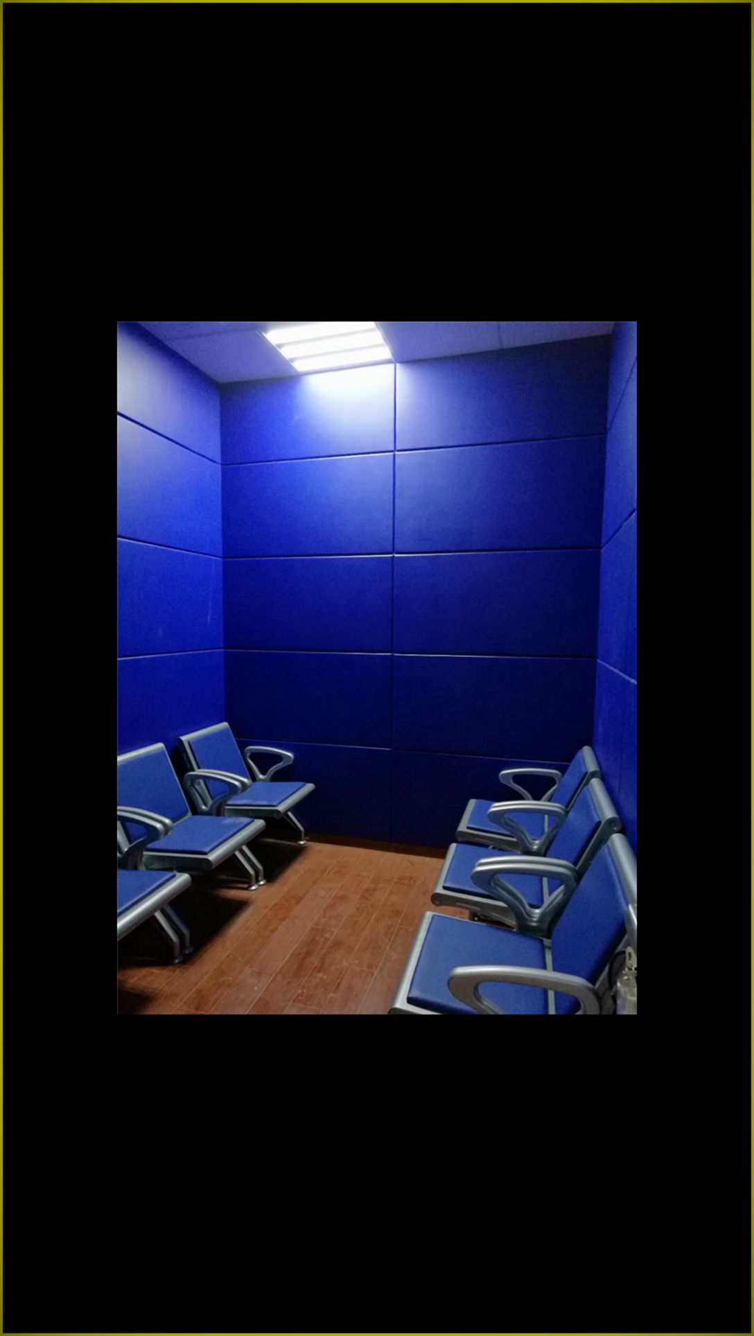 anti collision softpack sample room — acoustic panel photo