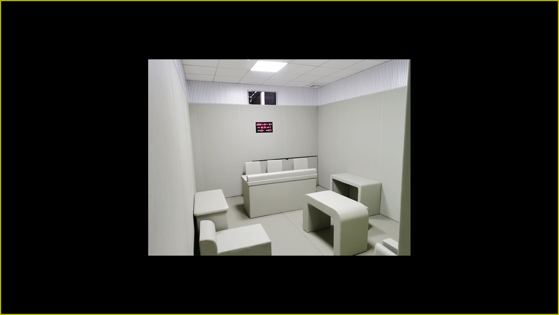 anti collision softpack sample room — acoustic panel photo