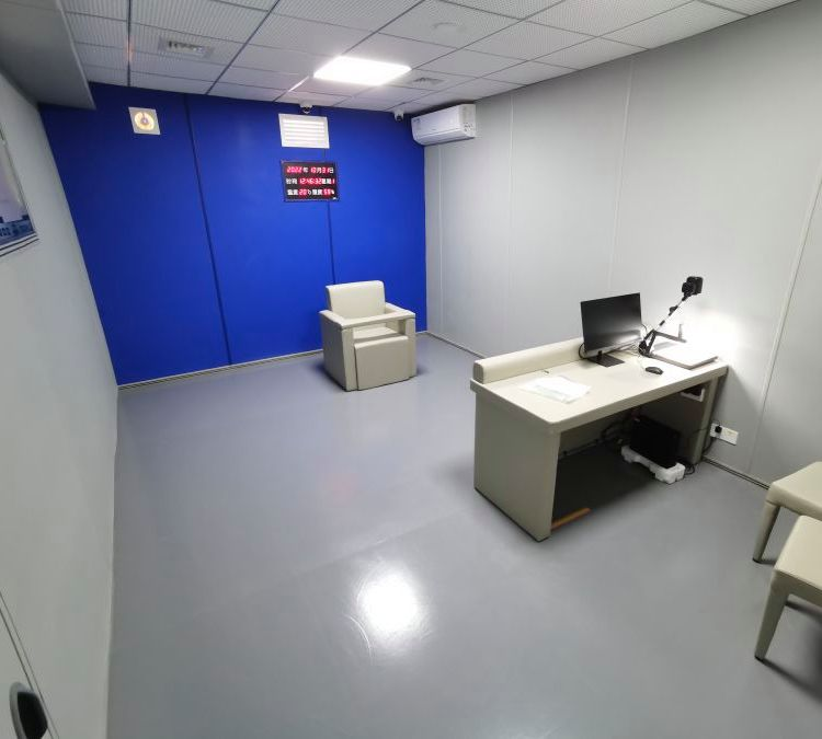 anti collision softpack sample room — acoustic panel photo