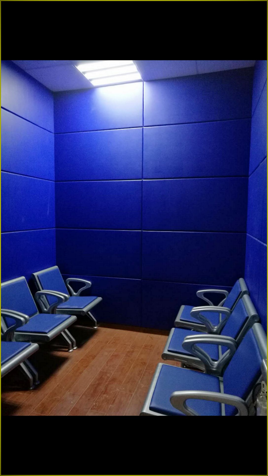 anti collision softpack sample room — acoustic panel photo