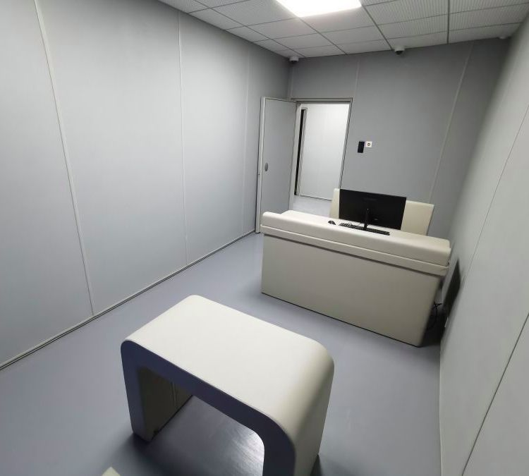 anti collision softpack sample room — acoustic panel photo