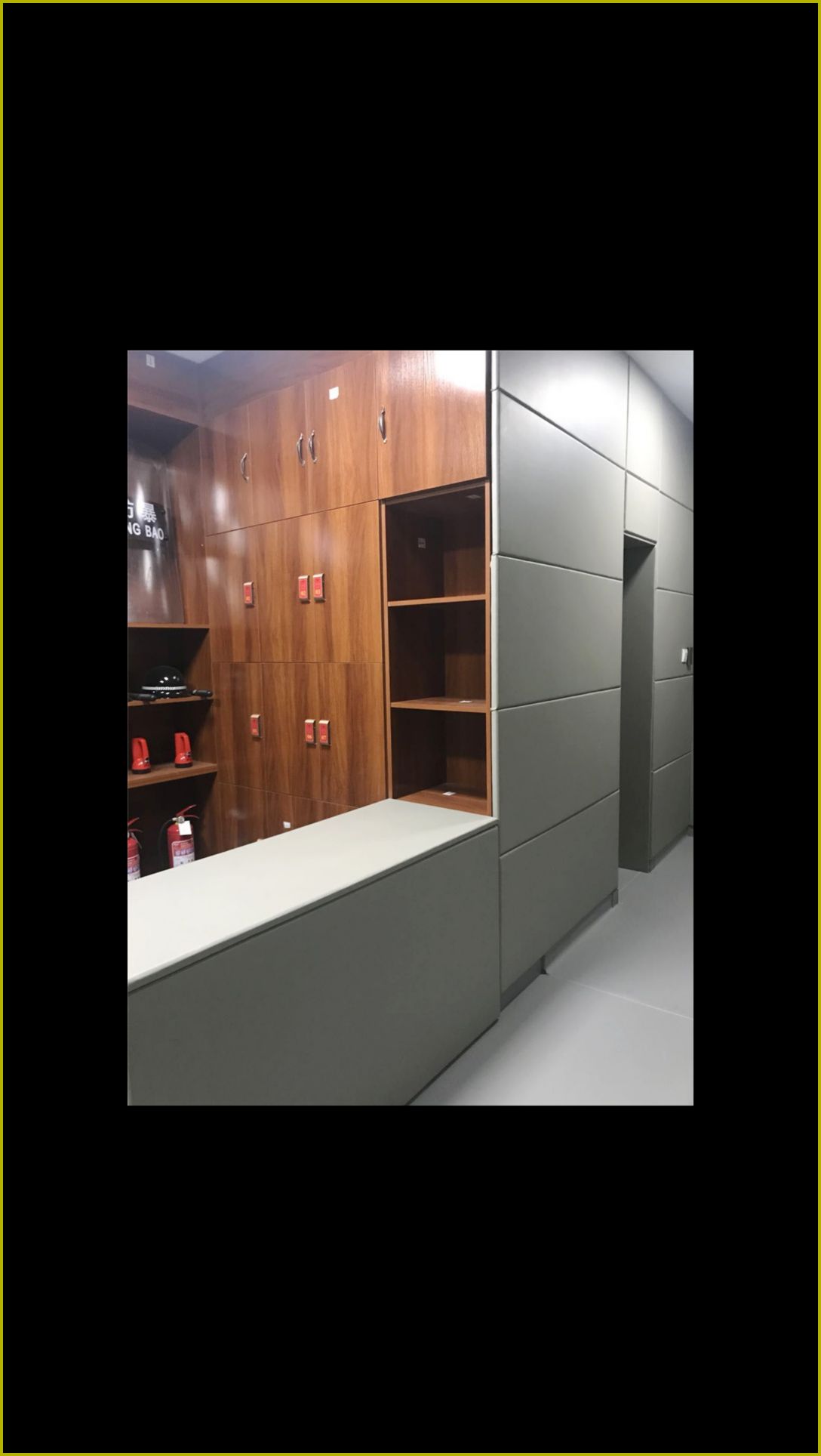 anti collision softpack sample room — acoustic panel photo
